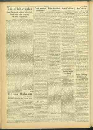    SAYFA: 6 TANİN Tarihi Mektupl ar | Ekmek meselesi | Mühim bir makale ?1 OCAK 1945 Askeri Tetkikler | Mali Tetkikler Enver