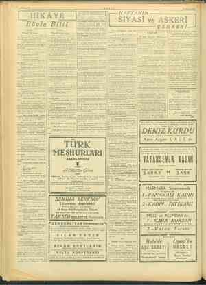          SAYFA: 4 ö z TANİN ii Di 18 Ni İKuÇül RLE HAFTANIN HİKÂYE | Gk. 2 Bi ; ei eğ ii e S İ Y A S İ ve A Ss K E R İ j oyte