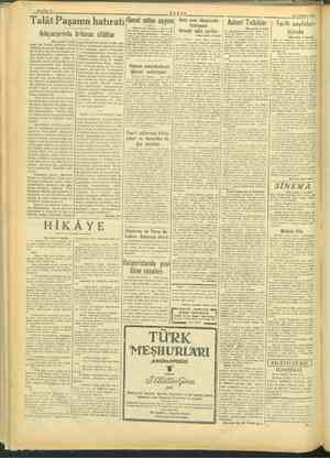  SAYFA: 6 Talât Paşanın Adapazarında b"lunan silâhlar HIK Baş tarafı 4 üncüde) — Hatırlıyor musun Amedeu, di- sye yalan ya O