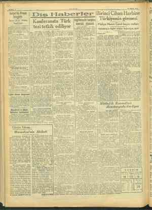    TANİN 29: NİSAN 1915. SAYFA: 2 m italya'da Alman Cihan Harbine Flaberler unu .. . . * e te iri vee | Konferansta Türk rin