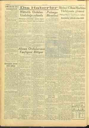  7 MAYIS 19455 AMERİKA'DA Filaberler Cihan Harbine Türkiyenin girmesi Müttefik Orduları | Polonya e. Uzakdoğu yolunda Meselesi