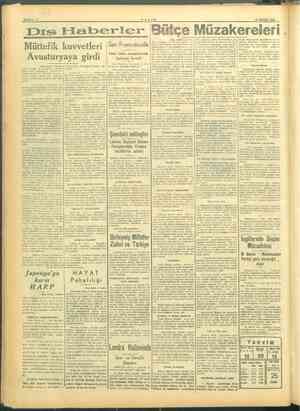  SAYFA:2 TANİN 25 MAYIS 1945 Dıs Haberler Bütçe Müzakereleri Müttefik kuvvetleri | San Franciscoda . . Veto hakkı meselesinde