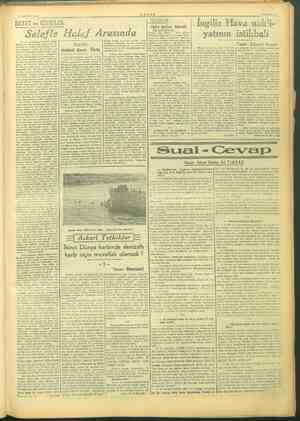  SAYFA: 5 , 31 MAYIS 1945. AYAT ve KİTAPLAR: wa, | İngiliz Hava nakli- Selefle Halef Arasında yatının istikbali Yazan: Edward