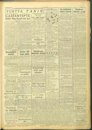    2 HAZİRAN 1945 di — ökndkkan (YURTTA 7 TA GAZİANTEPTE Ondokuz Mayıs Bayramı nasıl geçti Tarsusfa ve bin aa il şılıyamı-...