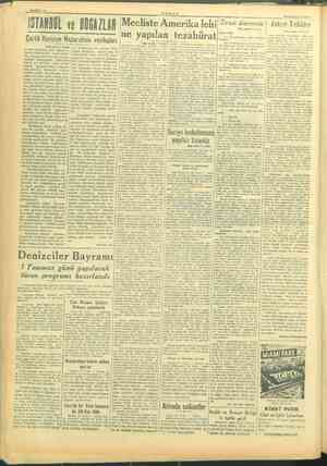    SAYFA :6 İSTANBUL TANIN YE DOG ILIR Mecliste Amerika lehi| 2i Ziraat âleminde Çarlık ire N ezaretinin vesikaları | ne...