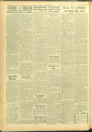    İSTANBUL. vg Kb LAR Sergisi Cemiyet ve ferde -. Su YAZALAN 1915 Kars İli tarihinin en kısa bir özü Sıtma Savaşında ği i...