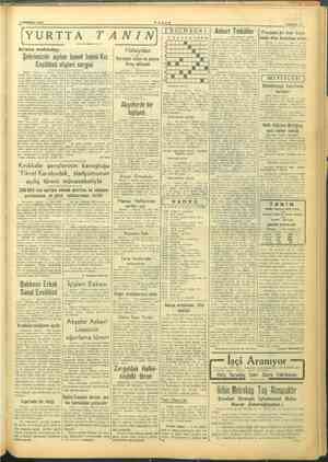    a ö > . çişi. KRM 4 TEMMUZ 1945 YTANİN SAYFA:7 (YURTTA TA NIN) Askeri Tetkikler Fran bir tren kaza- ölen Amerikan erleri