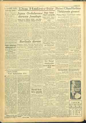    O SAYFA13 TANIN 7 TEMMUZ 1943 dıs Haberler Bulgar Ruhani İn iiteredeki hakkında Churchill hükümetinin Cihan Harbine...