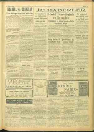    21 TEMMUZ 1945 TANIN SAYFA:3 STAN wv ONU iç aAaBERL ER Kurbağalıdere- Harici ticaretimizde Bir yolsuzluk nin talihsizliği