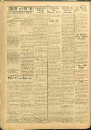    SAYFA:6 TANİN 7 AĞUSTOS 1945 STANBUL ve BOGAZLAR Çarlık e Nezaretinin Vesikaları Çekoslovakyada | Çin Başbakanı | Demokrasi