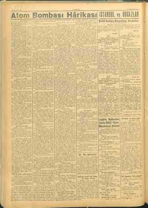   SAYFA: 6 Atom Bombası HE rika Murray şunları da ilâve e kn Görüşler ve düşünüşler (Baş tarafı 5 incide) 8 AĞUSTOS 1945...