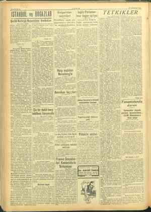    15 AĞUSTOS 1945 SAYFA:6 ç TANİN ISTANBUL ve BOGAZLAR Bulgrisen «| iilzfalemn TETKİKLER Çarlık e Nezaretinin Vesikaları rin”