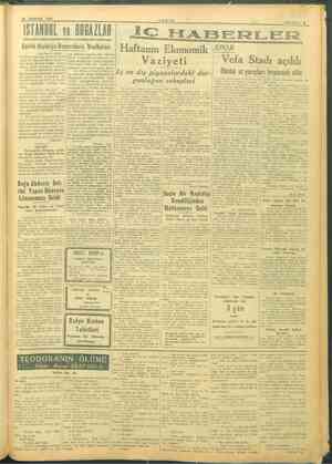    27 AĞUSTOS 1945 İSTANBUL w 0 BOĞAZLAR Çarlık Bari Mezaretinin Vesikaları fı 1 incide) iren ve Zoul- Baş tara: pa arasna gi