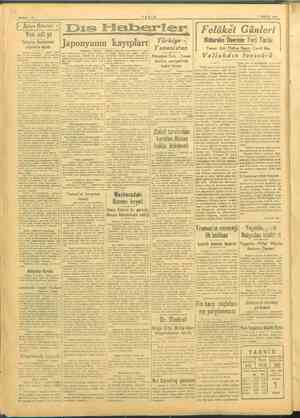    RMA SAYFA : 2 TANIN 7 EYLÜL 1945 Dıs Haberler | Felâket Günleri yıl e Yargıtay Başkanının Türkiye - Mütareke Devrinin Feci