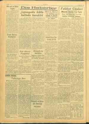    #, | a SAYFA : TANİN İ | 2 — 12 EYLÜL 1915 | Bi e Dış Haberler Felâket Günleri | Japonyada kütle Sx Bömec Mütareke Devrinin