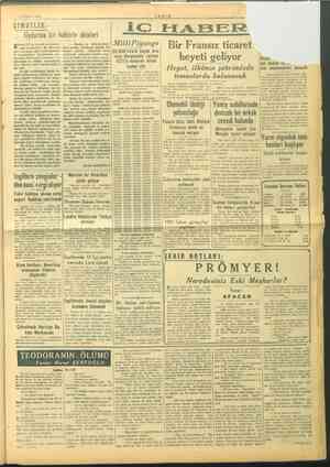  15 EYLÜL 1945 ŞİMDİLİK: Uydurma bir haberin akisleri ilmem ki şu vallı memurlar. « dan ne isterler? Bir İstanbul untolar bütü