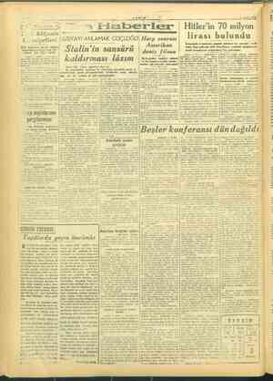    ke TANIN ” Ş Eitim, 1943, a er Ffaberler Hitler'i in 70 milyon Gi Bütçe ii FUSYAYI ANLAMAK lirası bulundu ei e bu neticeyi