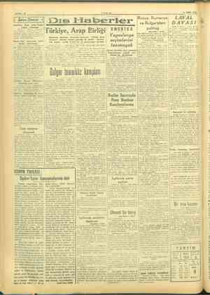    SAYFA: 2 TANİN 9 EKİM 1955 i LAVAL | Dıs lHiaberler DAVASI Birliği AMERİKA çi Britanova Ajansının resimi e Türkiye, Arap