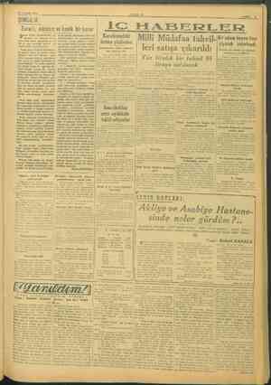  21 KASIM 1945 ŞİMDiLİK: Zararlı, mânasız ve ve komik bir karar pe ea stanbul lar ı yarısından aşağısını ke- sen in Tor ve...