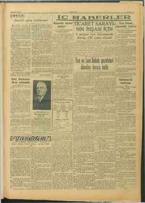  20 OCAK 1946 ŞİMDİLİK: Zavallı genç kızlarımız m günlerde A: bir hâdise oldu. O eh rin yaz dıklarına göre resmi bir müesse-