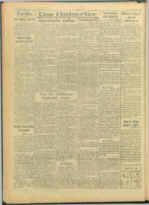    SAYFA:2 TANİN 23 OCAK 1946 Karakış Fiaberler | Yıyoslayadan | Moskova radyosu- sızan haberler nun dili Kar devam r i endişe
