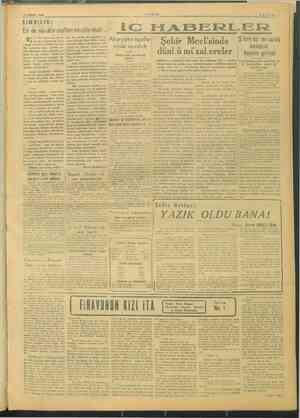  sirin 12 ŞUBAT 1946 ŞİMDİLİK: Bir de mükâfat us Mese- z depolarında çi aze! lerde okuyoruz. lâ şu gaz ne son derece büyük bir