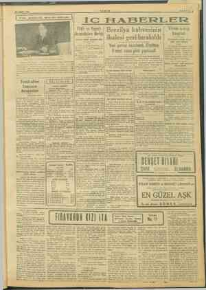    lm m 22 ŞUBAT 1946 TANIN Ni SAYFA:3 İ İnhisar şaraplarında sat.cı kârı arttırılıyor l Yeni” Gimrik ye Tekel Ankara 21 anlık