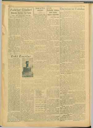  aş TANIK 7 MART 1946, yl — VW. Sanat ve Fikir Felâket Günleri mesieleri an ve Fi dan Mütareke Tarihi eş yonu kupası S0 ba |
