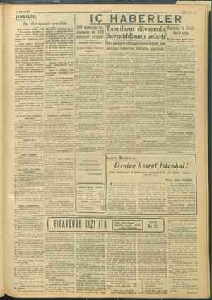    10 MART 1946 ŞİMDİLİK: Aç Avrupaya yardım re Bakanı yardım edip muştu. Tarım Bakanı, Türkiye böyle insani bir gaye uğrunda