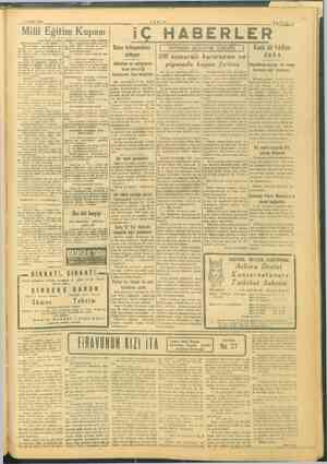    MART 1946 Milli Eğitim Kupası TANİN © SAYFA:3 HABE 570 numaralı kararname ve piyasada kopan fırtına artıyor Belediye ev...