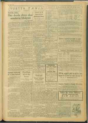  21 MART 1946 (YURTTA TANIN) Geli notlar ; ötede a 7 RE ahçelerinin Her derde deva . (ağaçlandırılması mantarın hikâyesi Yazan