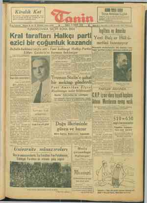 Tanin Gazetesi April 2, 1946 kapağı