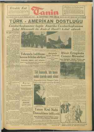 Tanin Gazetesi April 6, 1946 kapağı