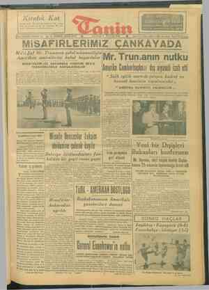 Tanin Gazetesi 7 Nisan 1946 kapağı