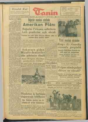Tanin Gazetesi 8 Nisan 1946 kapağı