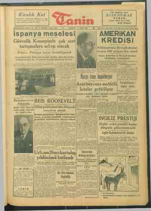 Tanin Gazetesi 13 Nisan 1946 kapağı