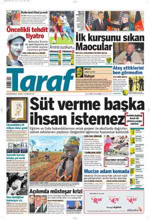 Taraf Gazetesi 3 Mayıs 2012 kapağı