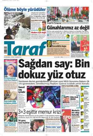 Taraf Gazetesi 15 Mayıs 2012 kapağı