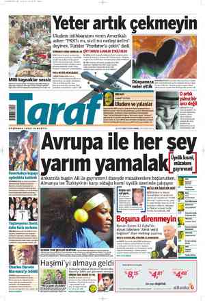 Taraf Gazetesi 17 Mayıs 2012 kapağı