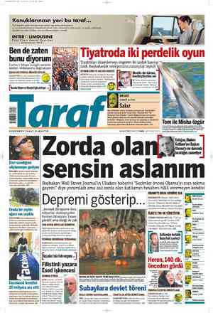 Taraf Gazetesi 19 Mayıs 2012 kapağı