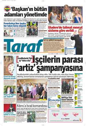 Taraf Gazetesi 21 Mayıs 2012 kapağı
