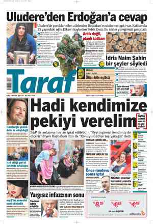 Taraf Gazetesi 24 Mayıs 2012 kapağı