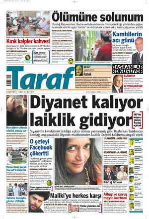 Taraf Gazetesi 5 Haziran 2012 kapağı