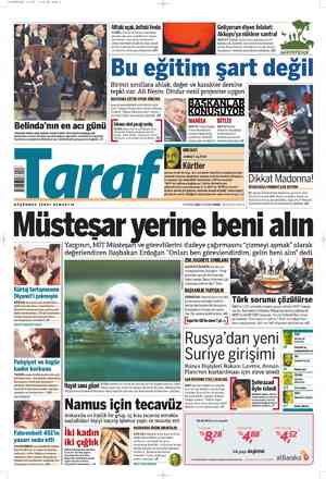 Taraf Gazetesi 7 Haziran 2012 kapağı