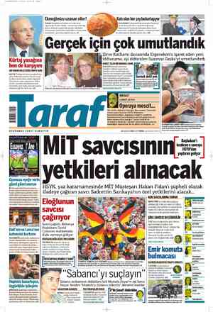 Taraf Gazetesi 10 Haziran 2012 kapağı