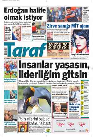 Taraf Gazetesi 11 Haziran 2012 kapağı