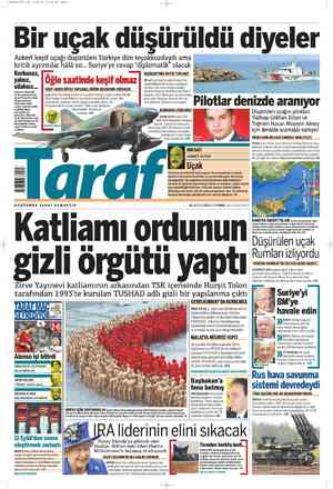 Taraf Gazetesi 24 Haziran 2012 kapağı