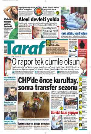 Taraf Gazetesi 17 Temmuz 2012 kapağı