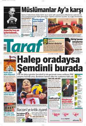 Taraf Gazetesi 2 Ağustos 2012 kapağı