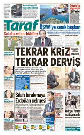 Taraf Gazetesi 27 Mart 2015 kapağı